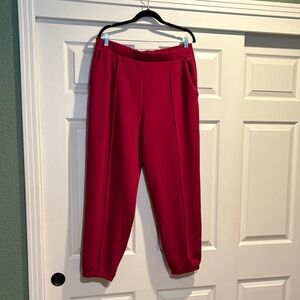 VS Women's High-Waist Tapered Pants in Deep Pink
